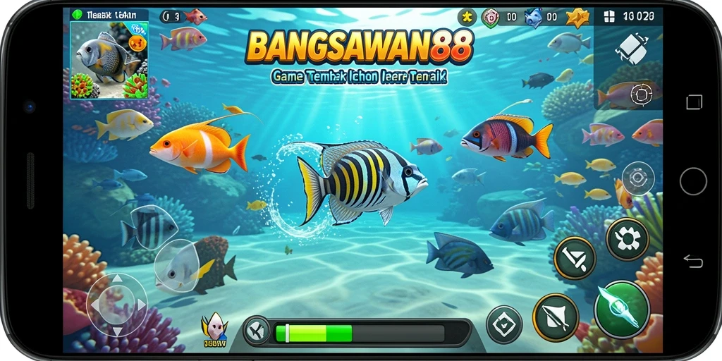 Tangkapan layar dari gameplay seru BANGSAWAN88 Tembak Ikan.
