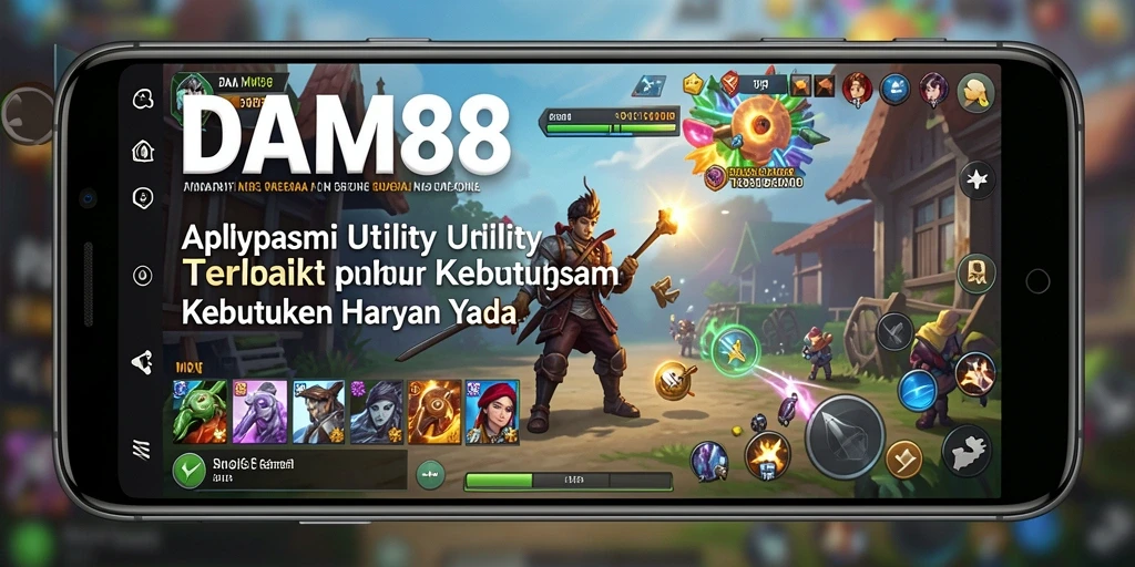 Tampilan aplikasi DAM88 dengan fitur-fitur Utility yang menarik.