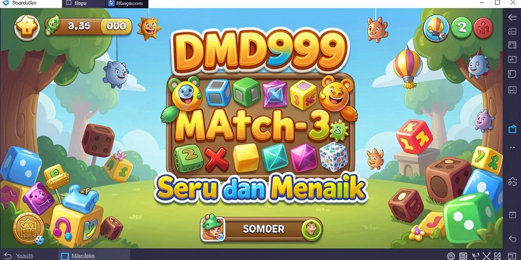Gameplay DMD999 yang penuh warna dan menyenangkan.