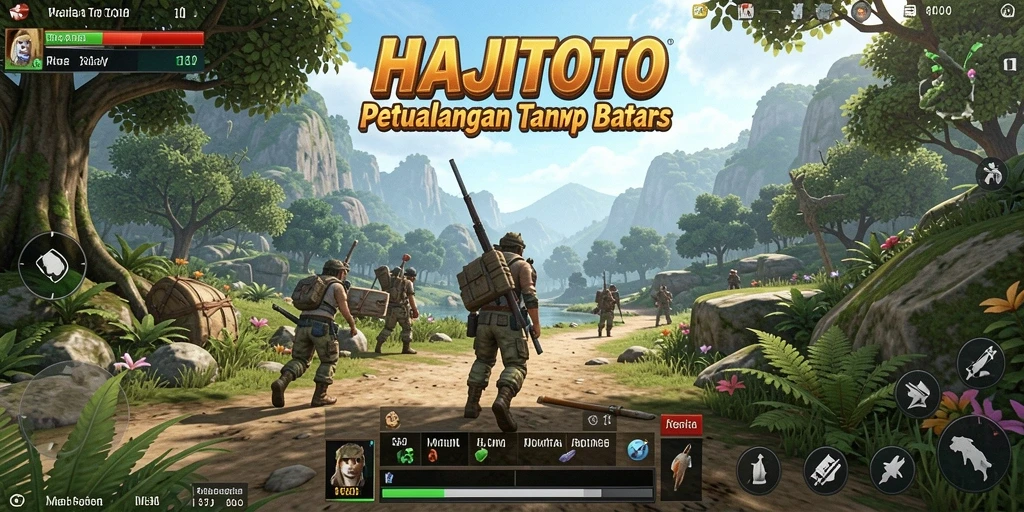 Tampilan gameplay HAJITOTO yang menakjubkan di dunia terbuka.