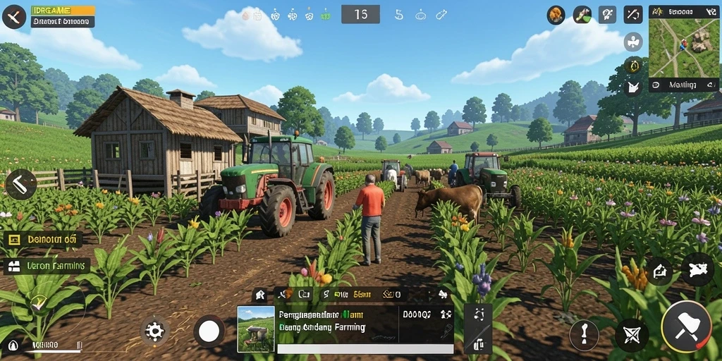 Gameplay seru IDRGAME dengan pengalaman pertanian yang menarik.