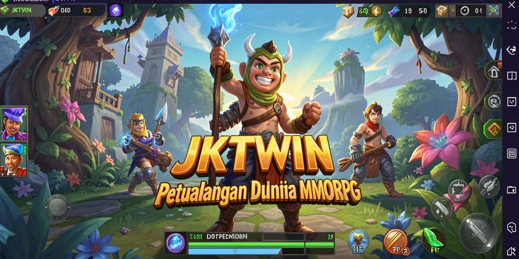 Tampilan gameplay menarik dari JKTWIN yang penuh aksi.