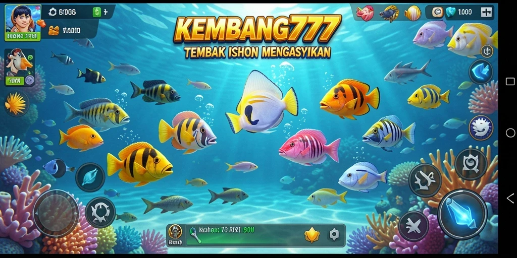 Gameplay menembak ikan yang seru dan interaktif.