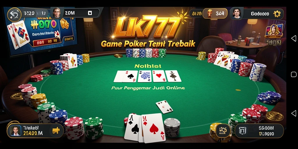 Tampilan gameplay LK777 yang menegangkan dan seru di poker online.