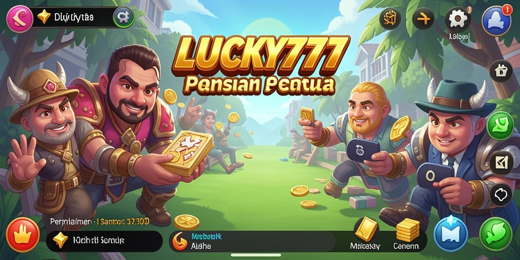 Tampilan gameplay LUCKY777 yang colorful dan mengasyikkan