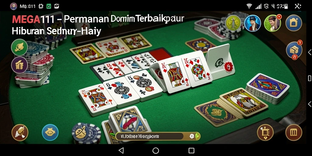 Tampilan gameplay menarik dari MEGA111 dengan pengalaman bermain Domino.