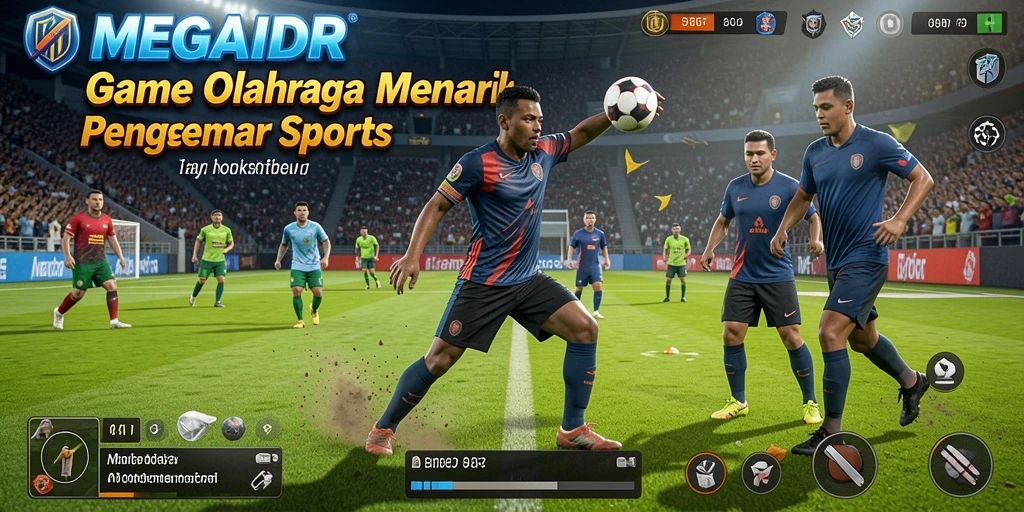 Tampilan menarik dari gameplay MEGAIDR yang penuh aksi olahraga.