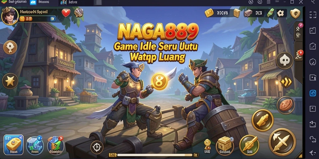 Tampilan gameplay menarik NAGA889 dengan karakter yang lucu.