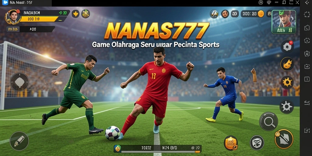 Tampilan dinamis dari pertandingan olahraga seru di NANAS777.