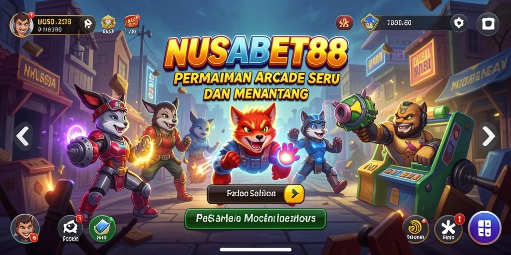 Tampilan gameplay NUSABET88 yang penuh aksi dan seru.