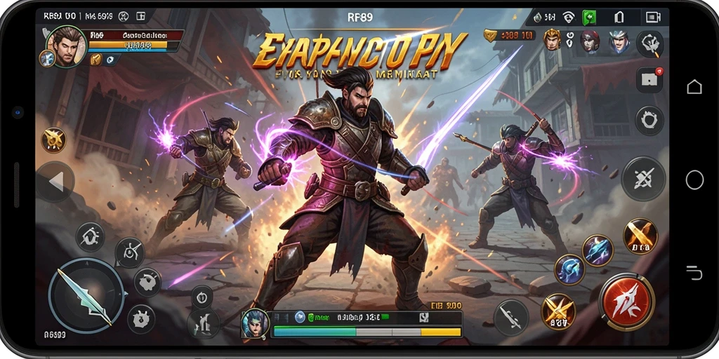 Tampilan gameplay seru pertarungan karakter di RR89.