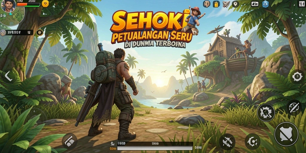 Gameplay seru SEHOKI di dunia terbuka yang luas.