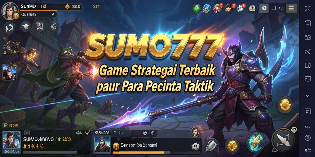 Tangkapan layar gameplay SUMO777 yang menampilkan strategi pertarungan yang seru.