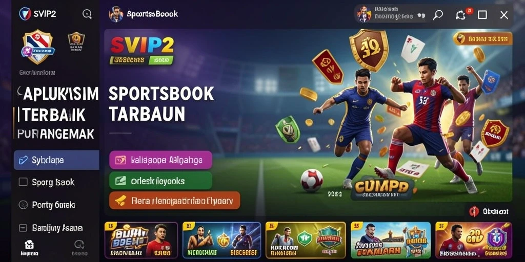 Tampilan menarik dari gameplay SVIP2 saat bertaruh pada olahraga.
