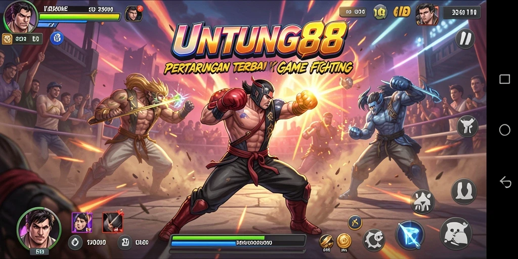 Screenshot UNTUNG88 menampilkan aksi pertarungan seru dan karakter yang menarik.